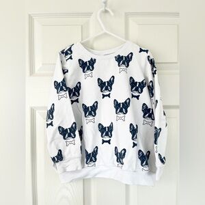 🇨🇦 Ole Design Kids French Bulldog Print Sweatshirt